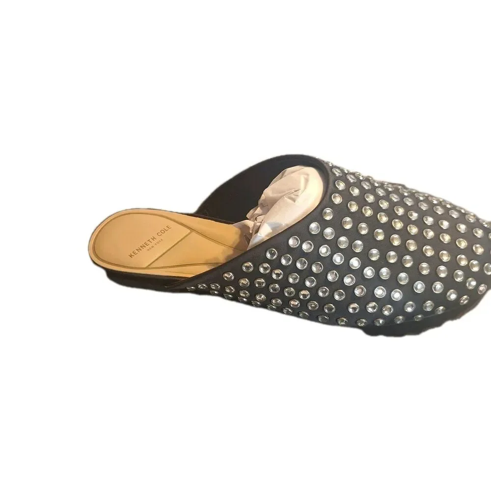 New Kenneth Cole New York Studded Rhinestone Black Women's Shoes.  Size  7